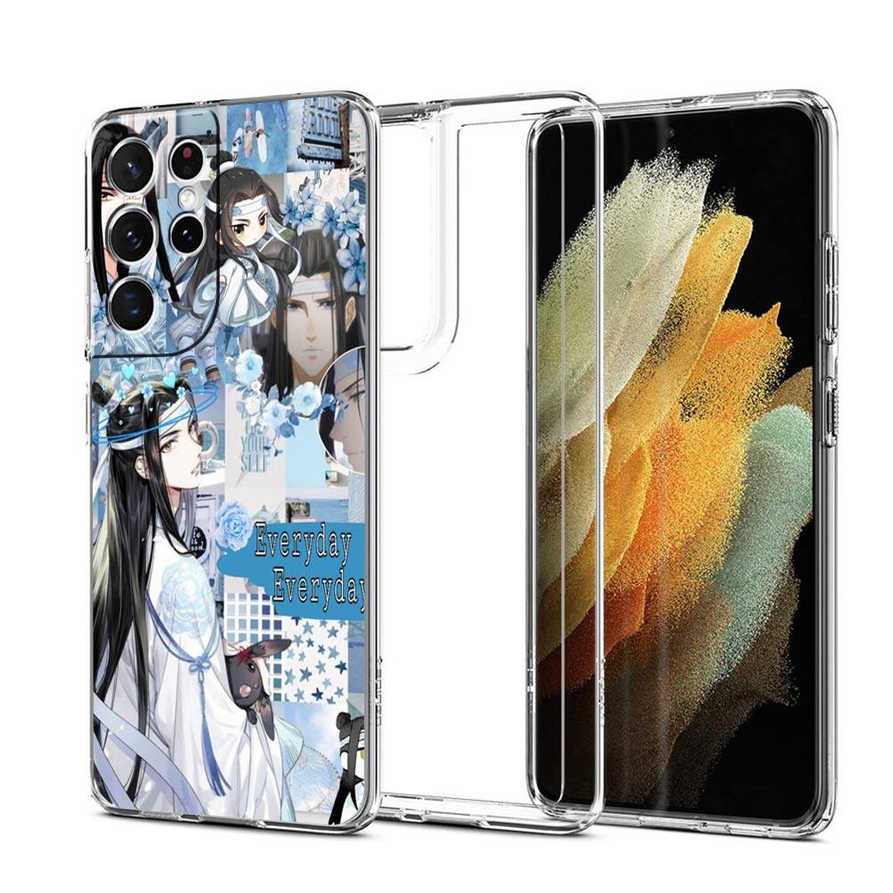 Чехол для телефона MDZS аниме Mo Dao Zu Shi для Samsung Galaxy S22 S21 S20 FE Ultra 5G S10 S10E S9 S8 Plus Note 10 20, мягкий прозрачный чехол