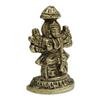 Goddess Durga Gift Statue Religious Car Decor Figurine Metallic Gold Office