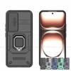 Для OPPO Reno12 Global Case Slide Camera Len Phone Cases OPPO Reno12 5G Cover Shockproof Armor PC + TPU Holder Cover OPPO Reno12