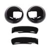 For Fiat 500 2010- ABS Car Rearview Mirror Adjustment Switch Frame Door Storage Box Decorative Frame Sticker Car Accessories