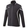 Mizuno MC Line Training Deep Navy X Heather Gray X Size M Warm-Up Jacket, Sweat-Wicking, Quick-Drying, Wear, 32MC1110, Silver,