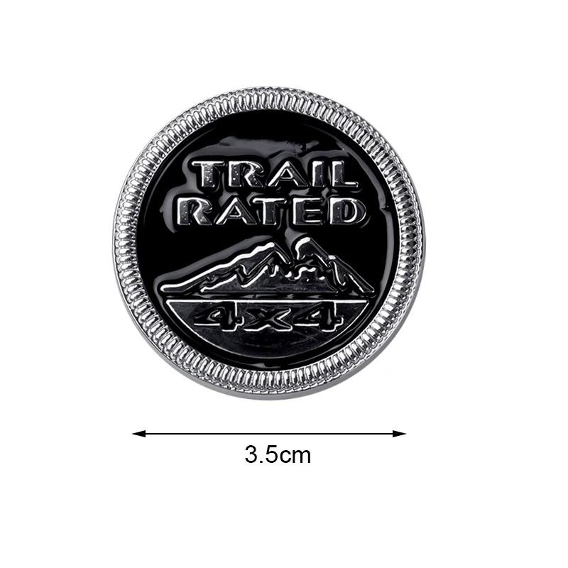 1 шт. 3D Металлическая эмблема-значок 4x4 Trail Rated, Наклейка на автомобиль для Renegade Wrangler jK Grand Cherokee, Стайлинг автомобиля, Автоаксессуары