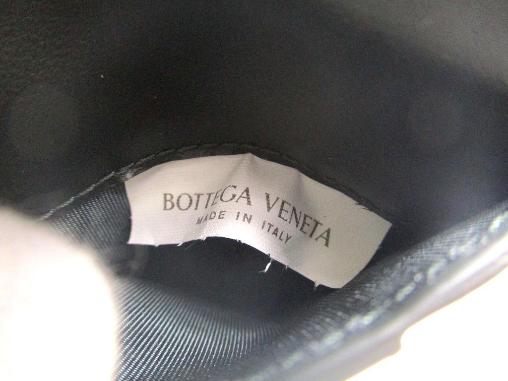 Оригинальный черный кожаный кошелек для купюр BOTTEGA VENETA с кассетой, складной, #a417, восстановленный