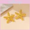 Summer 2024 Alloy Earrings With Starfish And Shell Elements Retro Vacation Style For Women