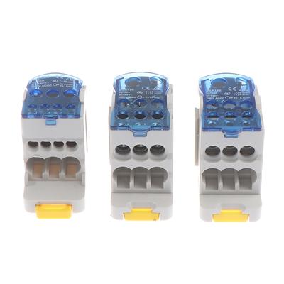 Ukk 80A/125A/160A 1 вход-выход распределительная коробка клеммное соединение на Din-рейку
