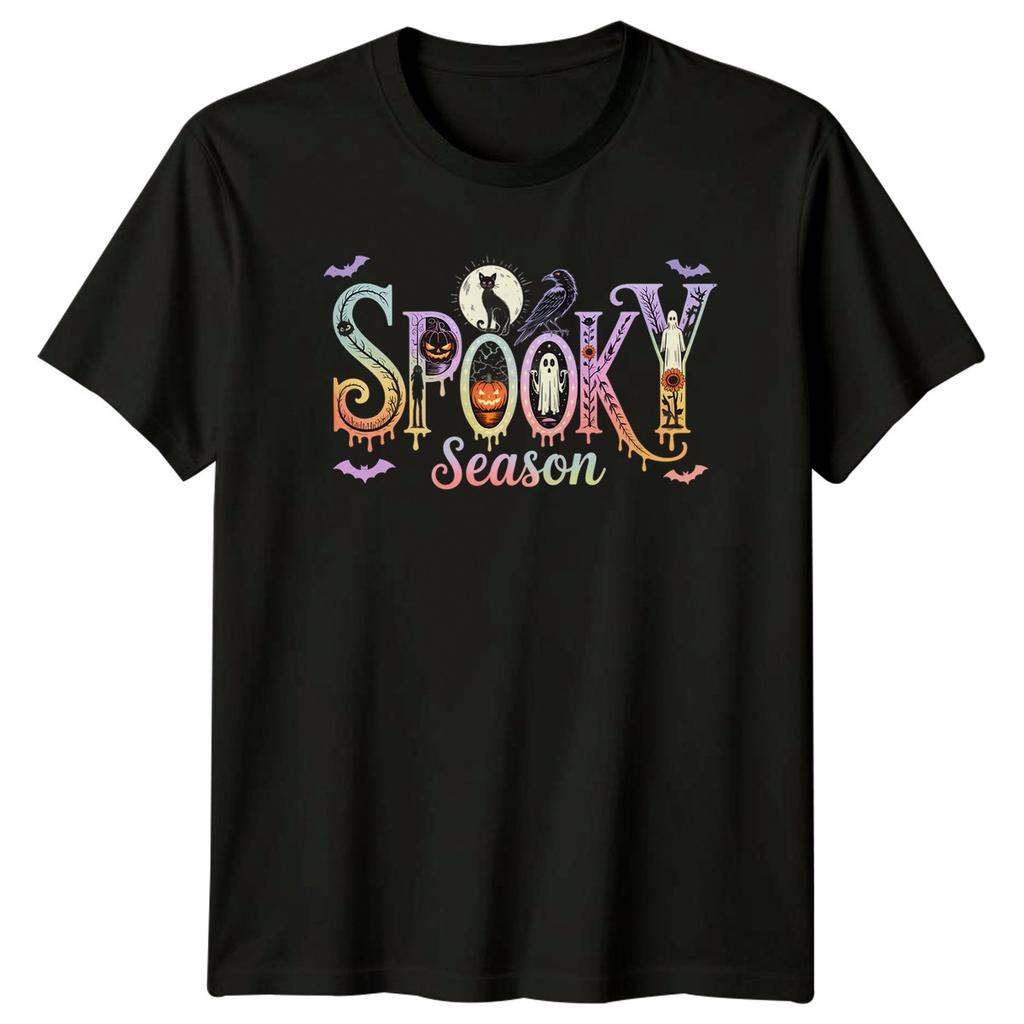 Spooky Season Halloween Holidays Mens T-Shirt Womens Tee Graphic Unisex,men&women Unisex T-shirt