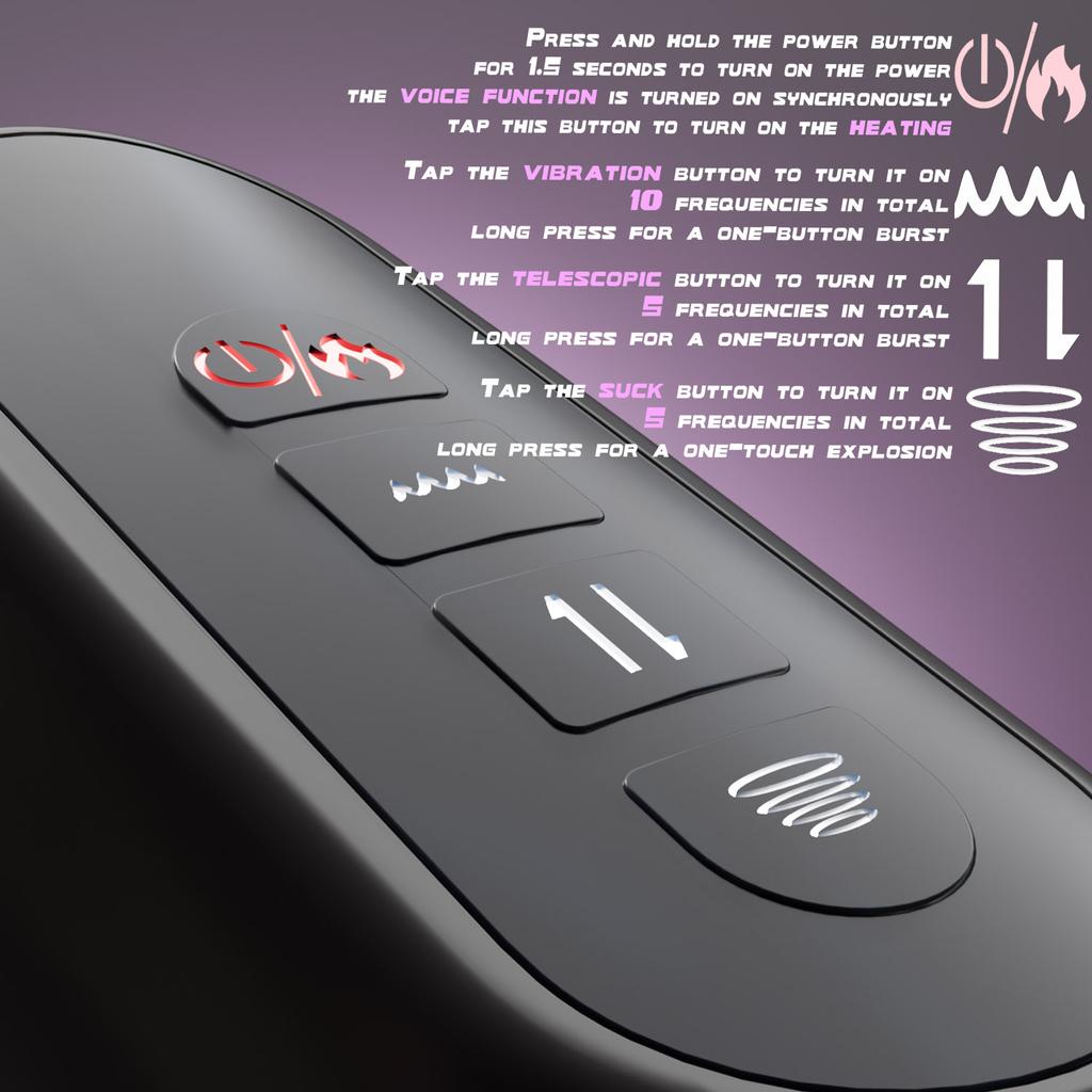 4-in-1 Automatic Male Masturbator with Sucking Heated Vibration and Penis Pump Ultimate Male Pleasure Toy Male Adult Toys