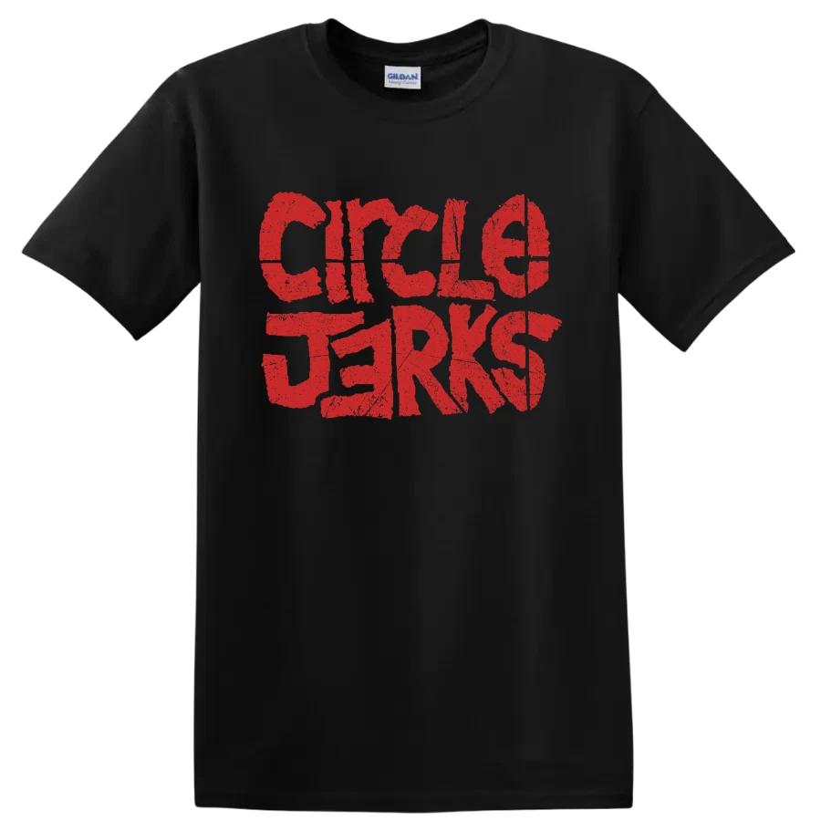 Circle Jerks Punk Rock Band T Shirt Red Graphic Hardcore Tee Music Gift Fan