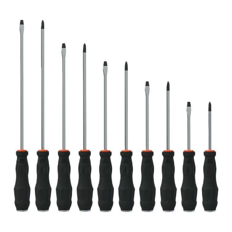 Промышленная Профессиональная Крестовая/Прямая Отвертка Подушечная Рукоятка Удлиненная Отвертка Магнитный Наконечник Подходит для Бытового Использования