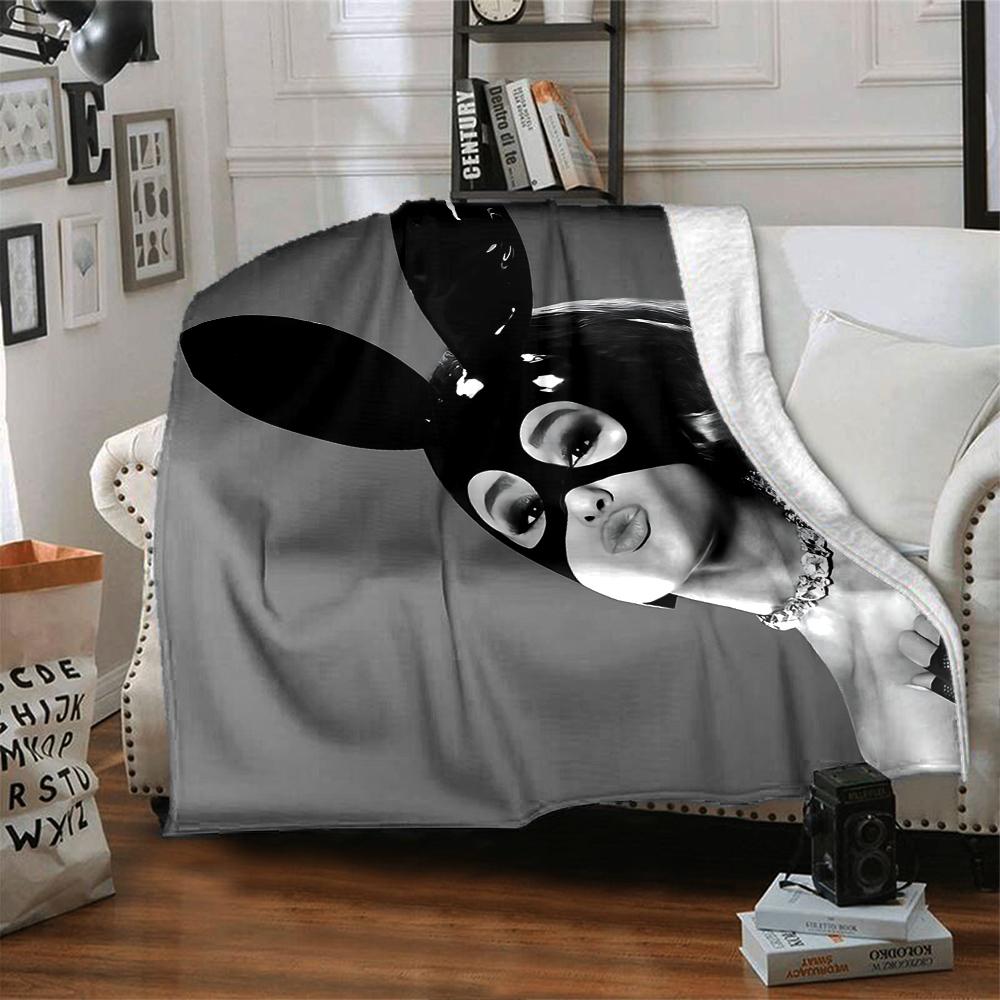 Elegant Bunny Mask Fashion Blanket Soft Throw Blanket For Home Bedroom Bed Sofa Travel Office Solid Christmas Blanket