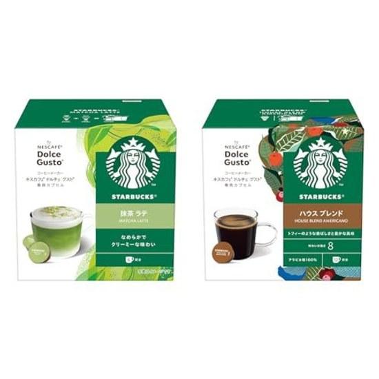 Set Purchase Starbucks Matcha Latte Nescafe Dolce Gusto Dedicated Capsule 12P x 1 Box + House Blend Regular Coffee