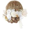 Bud Flower Hair Natural Ribbon Dried Mizuhiki and Gold Perfect for and and Kimono Ornament, Tassel, Flowers, Leaf, Coming-of-Age Ceremonies,