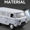 1:18 Русский УАЗ TRAVELER АВТОБУС Литая Модель Машинки Игрушка Литье под Давлением Металл Оттянуть Назад Звук и Свет Машинки Игрушки Для Детей Транспортное Средство