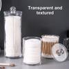 Transparent Cotton Swab Makeup Pad Dispenser Storage Box Multifunctional Bathroom Cosmetics Storage Box Cotton Round Holders