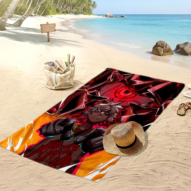 Gachiakuta Printed Quick Dry Beach Towel Super Absorbent Soft Lightweight Bath Towel for Pool Summer Travel