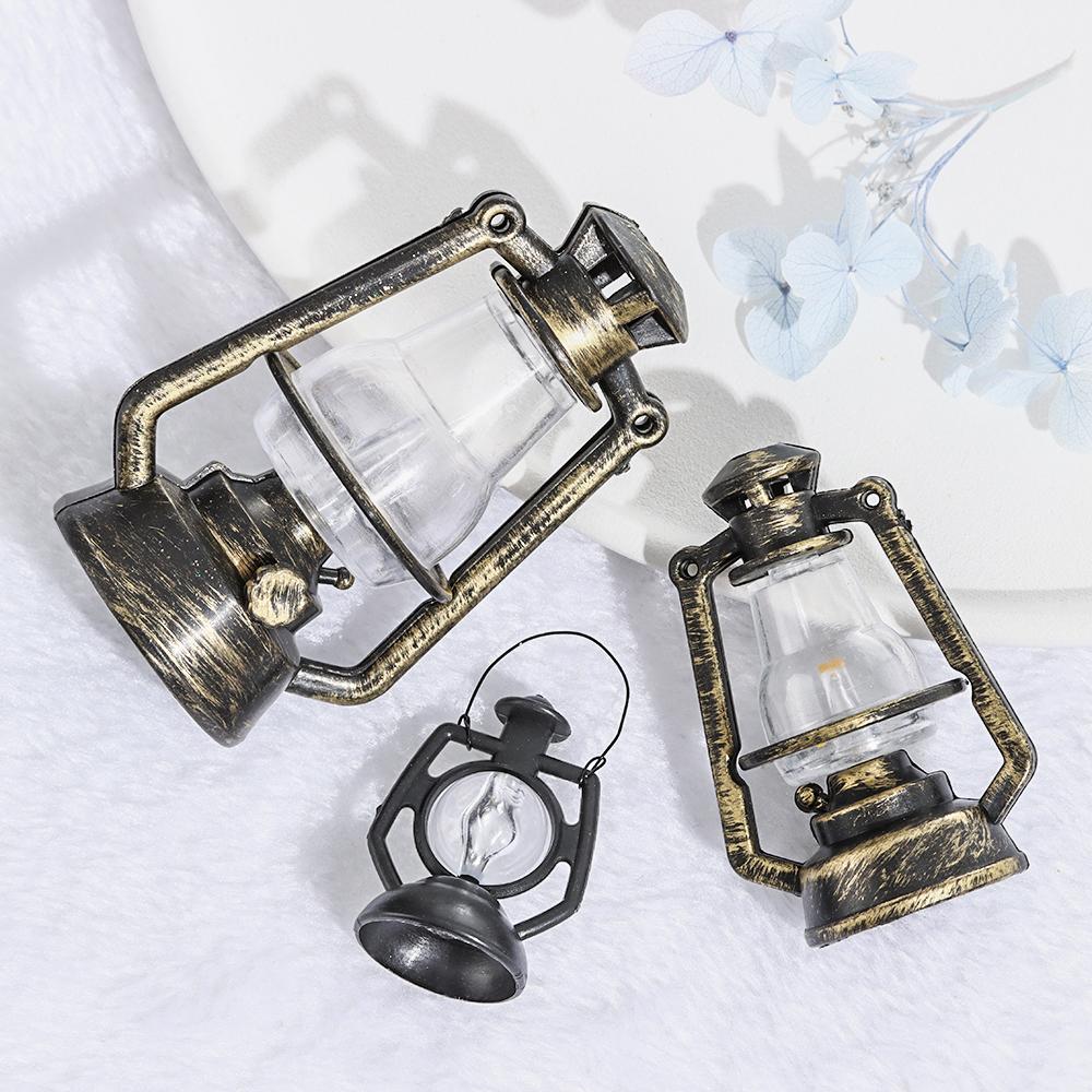 Микропейзаж Мини Керосиновый Фонарь Сцена Украшения Кукольный Дом Аксессуары Миниатюрная Масляная Лампа