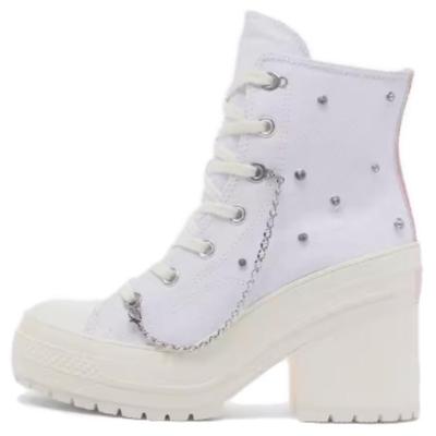 Chuck 70 Удобные высокие кеды из парусины Женские кроссовки Белые A10303C