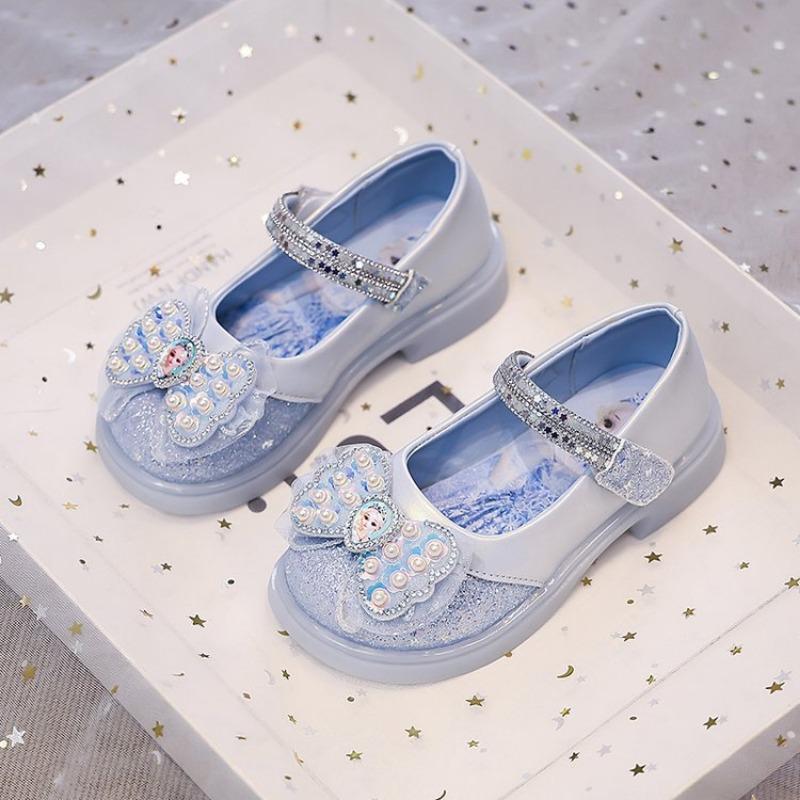 Детская обувь для девочек, обувь принцессы, весна и осень, новая мода, мягкая подошва, обувь для маленьких девочек, украшенная стразами, детская стеклянная обувь