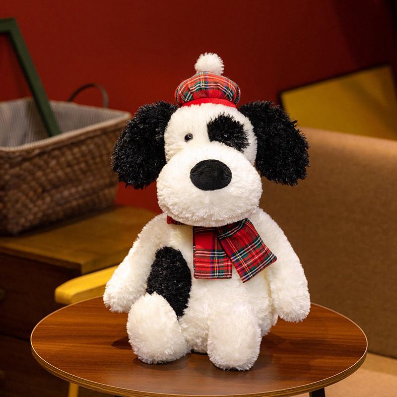 Dog Scarf Dalmatian Plush Toy Cute Cartoon Dog Doll Kids Decoration Birthday