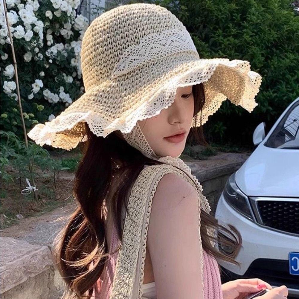 Beach Straw Hat UV Protection Fisherman Cap New Beach Hats