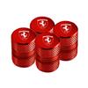 4Pcs Metal Car Tire Valve Cover Wheel Stem Cap For Ferrari 308 GT4 328 GTB GTS F355 360 Modena F430 458ltalia 488 GTB F8 Tributo HL3