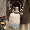 German Insulated Water Bottle, Large Capacity Thermos Cup, Stylish and High-End Design for Girls, Stainless Steel Tea Brewing Cup for Students