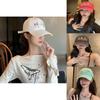 Delightful Yellow Floral Embroidered Baseball Cap For Women Casual And Cute Style