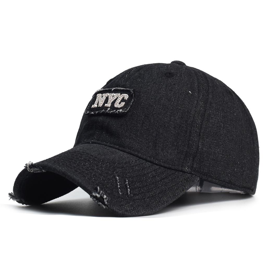 New NYC Denim Baseball Cap Men Women Embroidery Letter Jeans Snapback Hat Casquette Summer Sports USA Hip Hop Cap Gorras