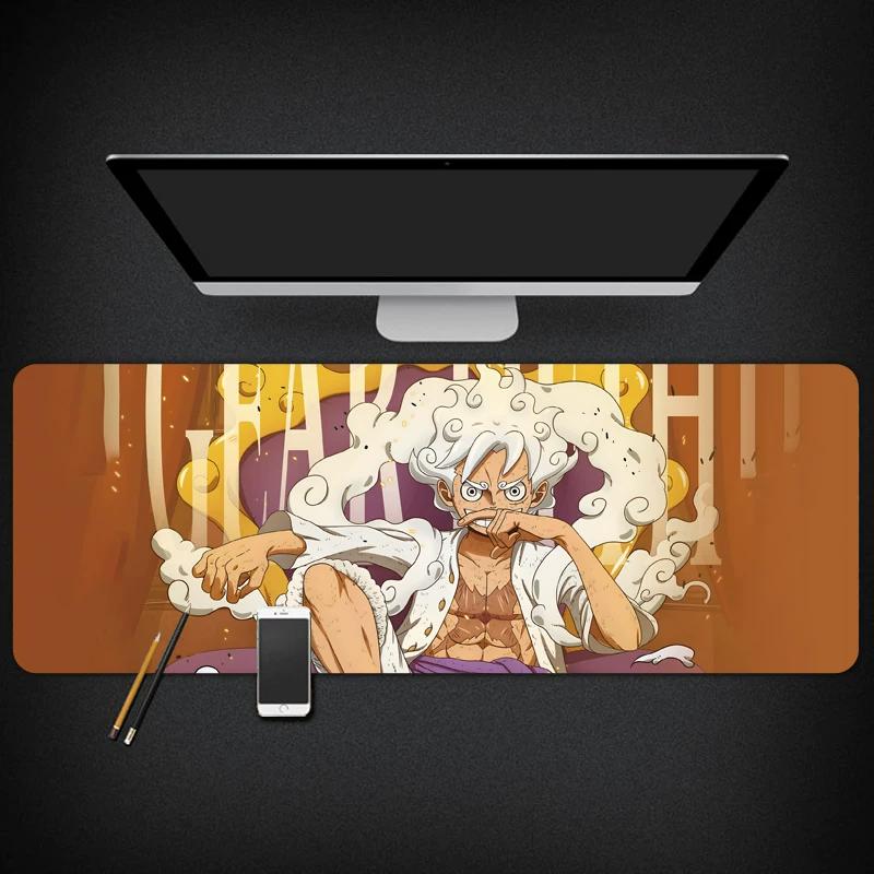 ONE PIECE Анимационный Мерч Манки Д.. Луффи Ророноа Зоро Общежитие Двумерный Компьютерный Коврик для Клавиатуры Водонепроницаемый Большой Милый Коврик для Мыши