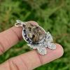 Turritella Agate Pendant Natural Gemstone Jewelry Handmade Pendant 925 Sterling Silver Pendant Gifts For Friend
