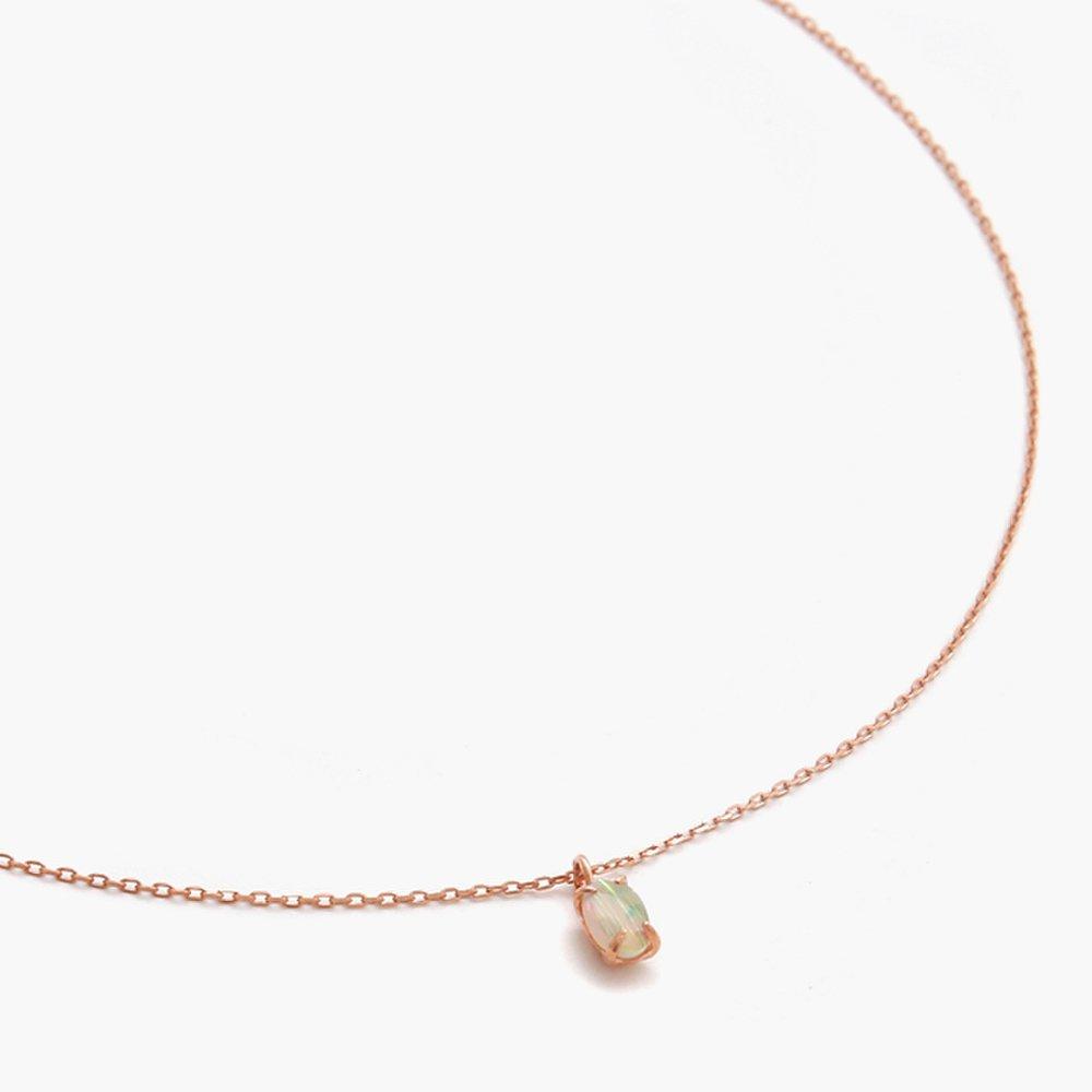 J.Lauren N0653 October Birthstone Opal Necklace
