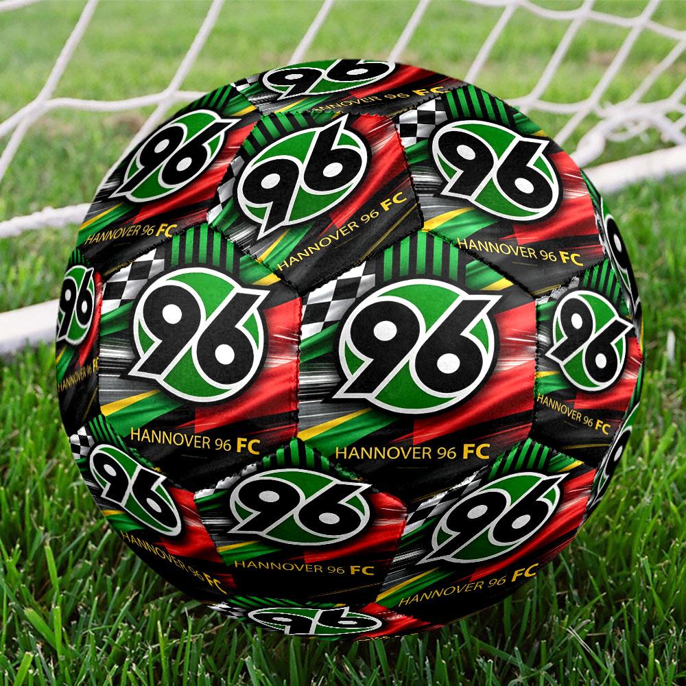 Hannover 96 Football Print Size 5 Soccer Ball, Standard Match Football for Sports Game and Team Practice, Ideal Gift for Soccer Fans