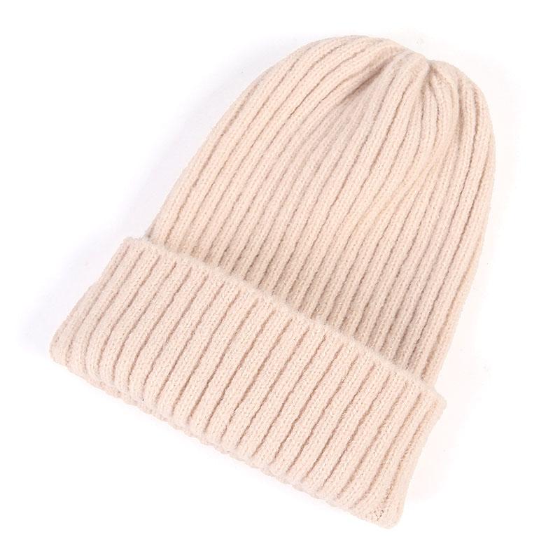 Winter Knitted Hat Women Beanie Autumn Warm Soft Trendy Kpop Style Beanies Skullies Hats Girls Bonnet Ladies Cap