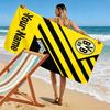 Name Custom Borussia Dortmund Print Beach Towel, Large Soft Quick Dry Towel for Beach Camping Swimming