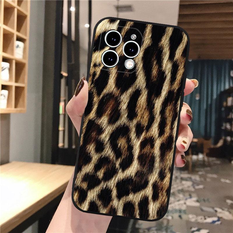 Чехол для телефона с леопардовым принтом для iPhone Samsung Galaxy Redmi Xiaomi Oppo OnePlus Note SA 7 8 9 10 11 12 13 14 20 21 22 23 53 54 Pro Max Plus Ultra TPU Soft