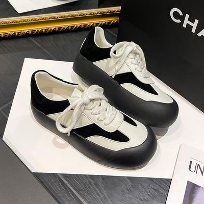 Новые папины кроссовки на толстой подошве, увеличивающие рост, женские, новая цветовая гамма, с большой толстой круглой носочной частью, женские повседневные спортивные кеды на платформе