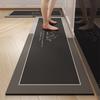 Retro kitchen floor mat, anti slip and oil resistant, kitchen specific Diatom mud mat, household kitchen carpet