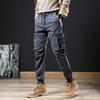 2024 Новые мужские свободные модные повседневные спортивные брюки с несколькими карманами Брюки-карго