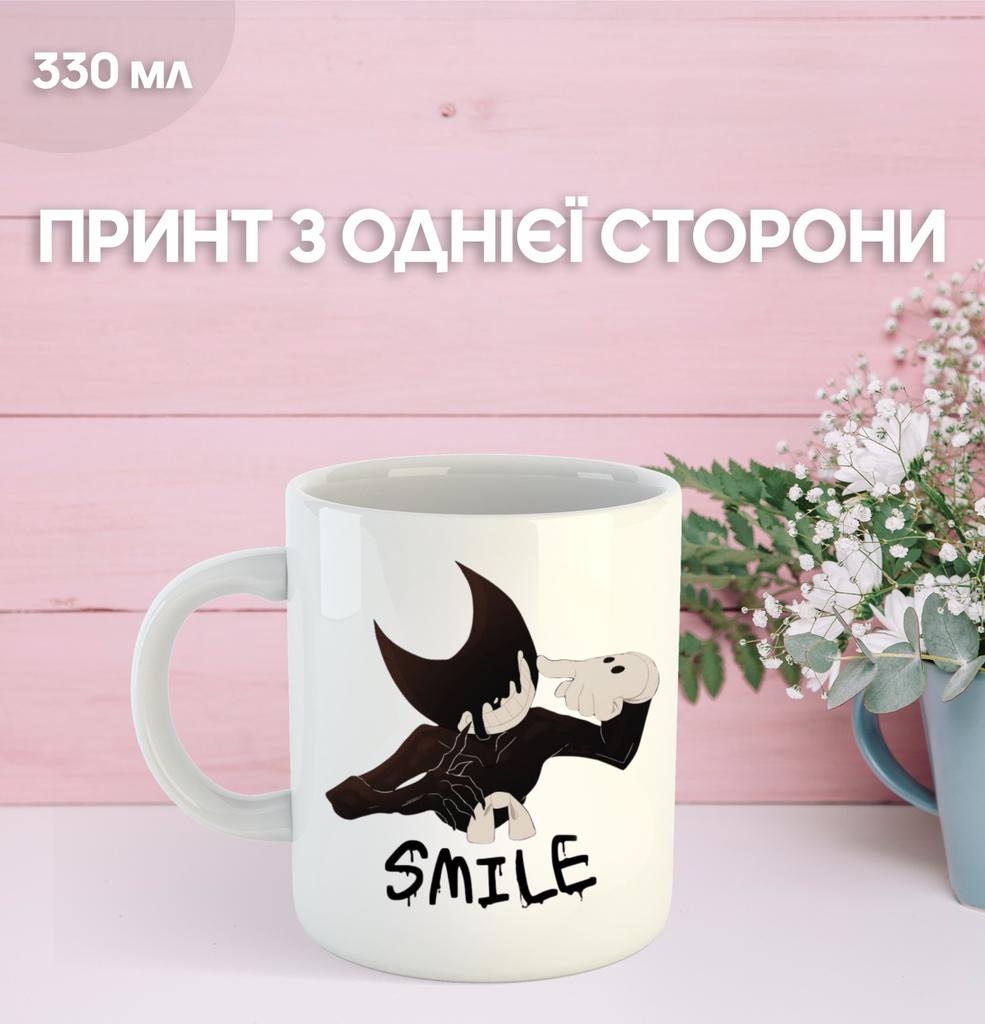 Кружка Бенди и чернильная машина с принтом керамическая чашка Bendy and the ink machine 330 мл