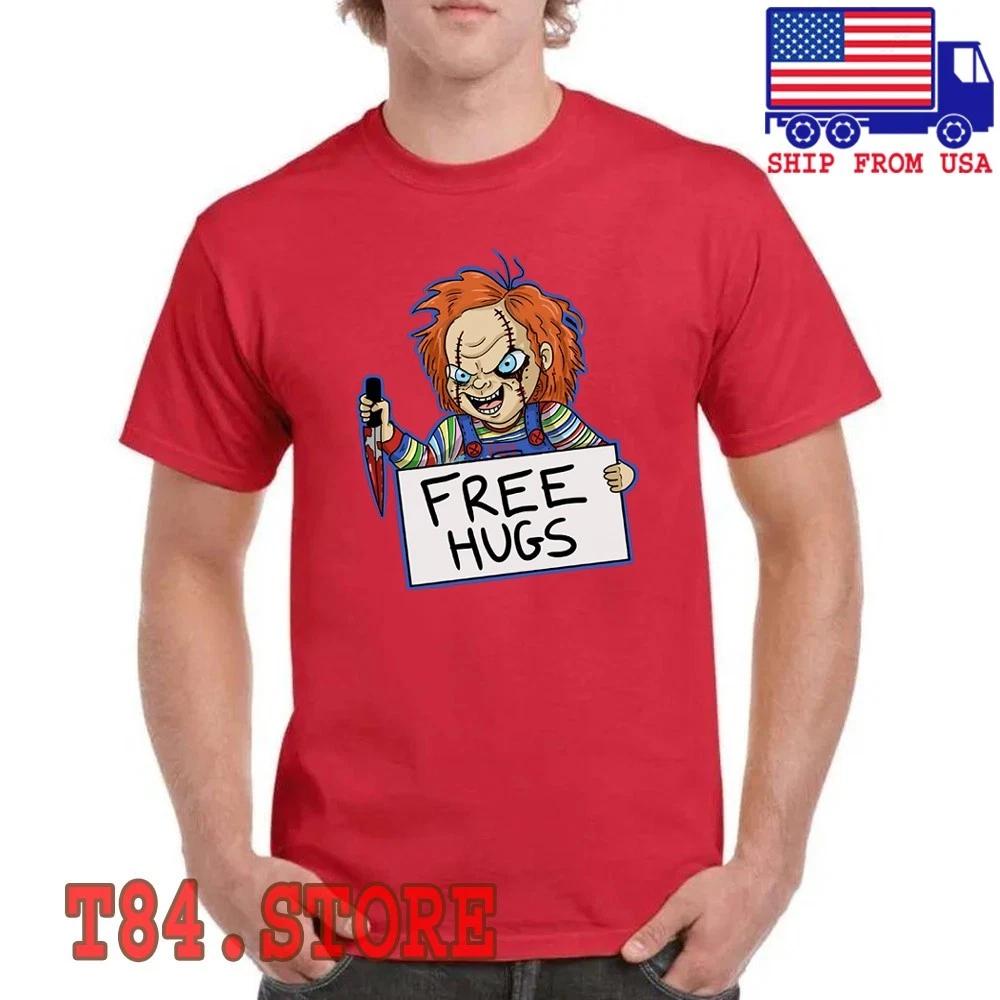 Chucky Free Hugs Men's Red Size S to 5XL