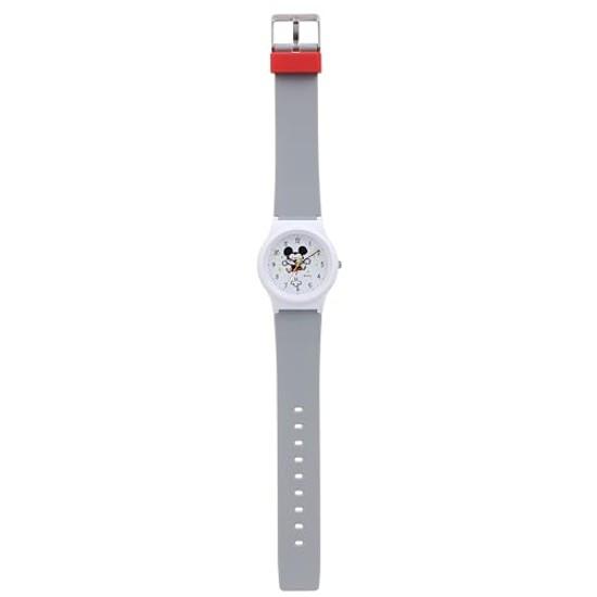 Аналоговые часы Citizen QQ с водонепроницаемым уретановым ремешком Kanahei Mickey Mouse 10 ATM, модель V06A-513VK, серые, для девочек.