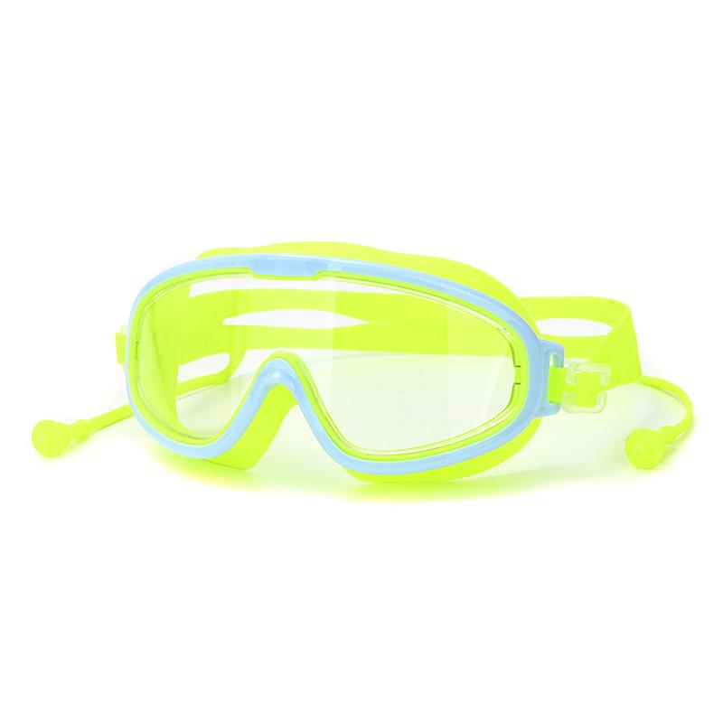 Водонепроницаемые и противозапотевающие детские очки высокой четкости для плавания в большой оправе для мужчин и женщин, профессиональные очки для дайвинга
