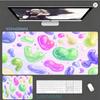 Cute Colorful Bubbles Mouse Pad Large Computer Office Game Table Mat Rubber Antislip Stitched Keyboard Mat Xxl Desk Pads