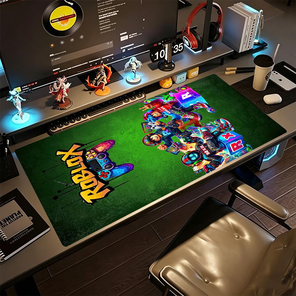 Roblox Large Mouse Pad Desk Mat Office Mouse Mats Non-Slip Rubber Bottom Gaming Accessories Ideal Gift for Gamers