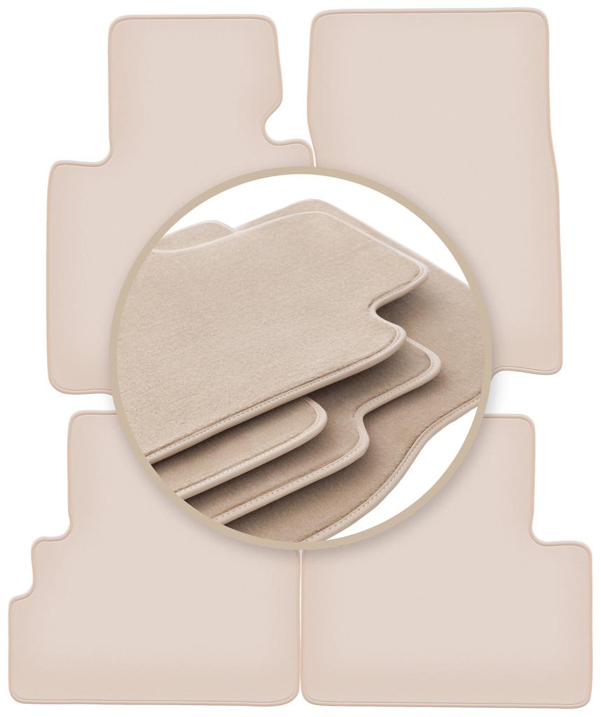 PREMIUM beige floor mats for: Infiniti QX70 SUV 2008-2017