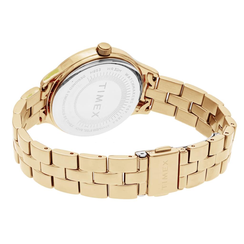 [TIMEX] Часы Peyton White Dial Brass Mineral Glass Quartz 36MM America Watch TW2V23300 Womens Gold