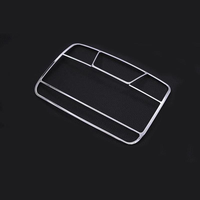 Chrome Car Roof Reading Lights Decor Frame Cover Trim ABS Accessories For Mercedes Benz GLC X253 / C CLASS W205 C200 2015 -