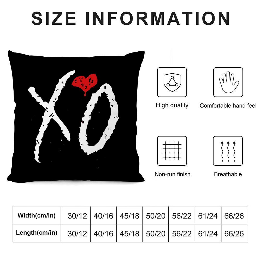 Подушка-чехол The Weeknd X-Xo Наволочка Ультрамягкая, приятная для кожи ткань Облачный комфорт и скрытая молния