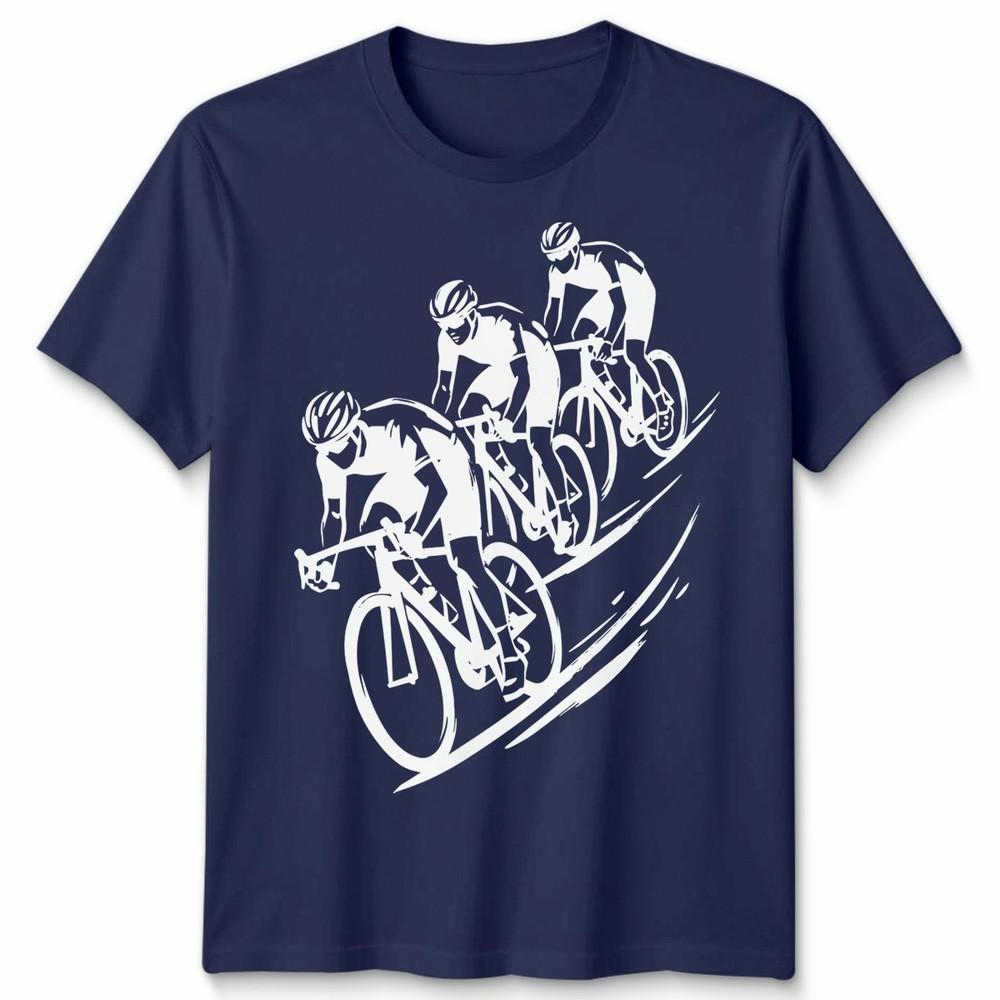 3 Cyclists Unisex T Shirt Cycling Bike Rider Cycle Gift Idea Graphic Tee