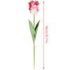1 шт. Износостойкий 68 см Изысканное исполнение Длинный стебель 3D Тюльпан-попугай Искусственный цветок для дома